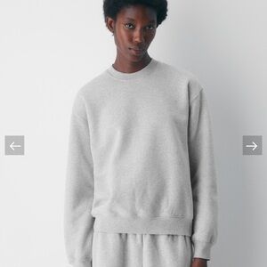 Aritzia Crewneck Sweatshirt - Light Gray